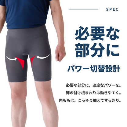 歩行サポートインナー　LocoStep　ロング丈ボトム（メンズ）