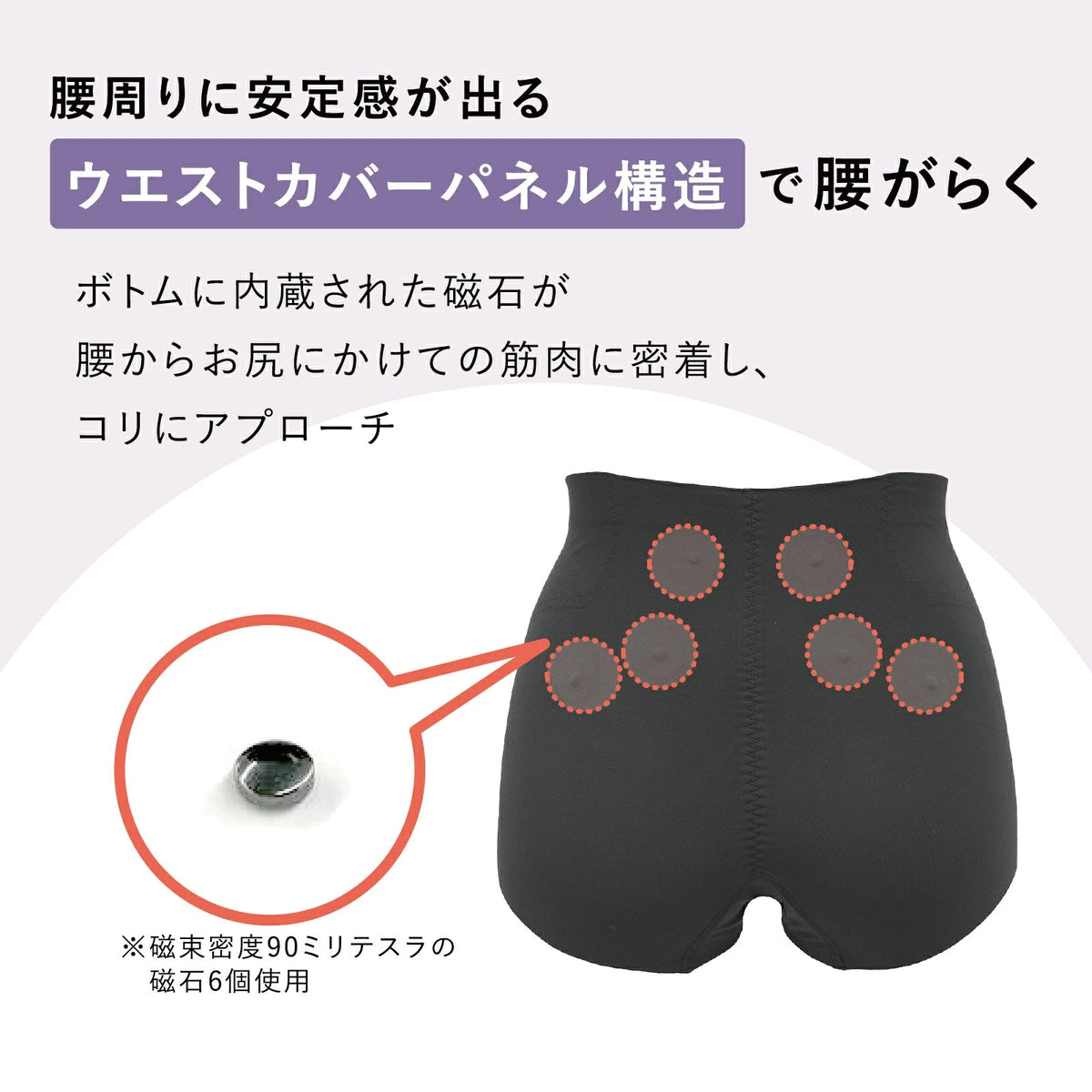ピップエレキバンコラボ 【管理医療機器】腰こりらっくすショート丈 - LECIEN ルシアン