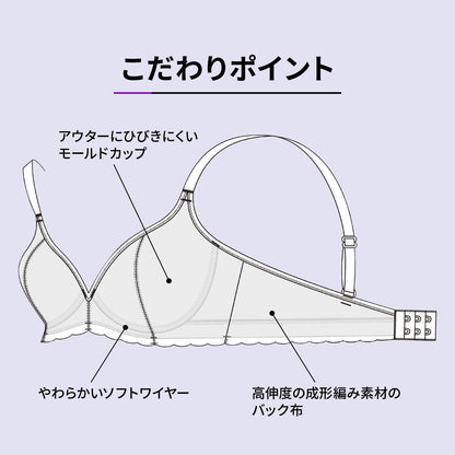 肌フィット ワイヤーブラ - LECIEN ルシアン