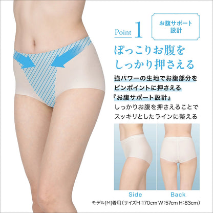 小腹押さえパンツ ショート丈（メッシュ） - LECIEN ルシアン