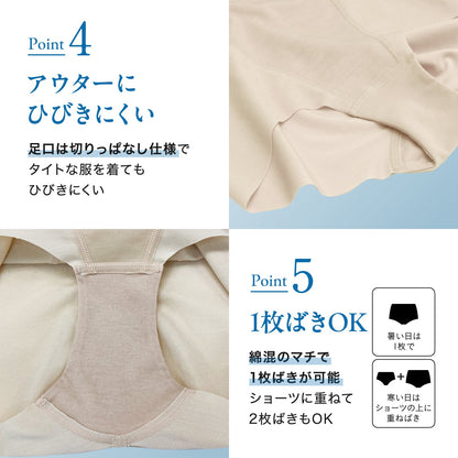 小腹押さえパンツ ショート丈 - LECIEN ルシアン