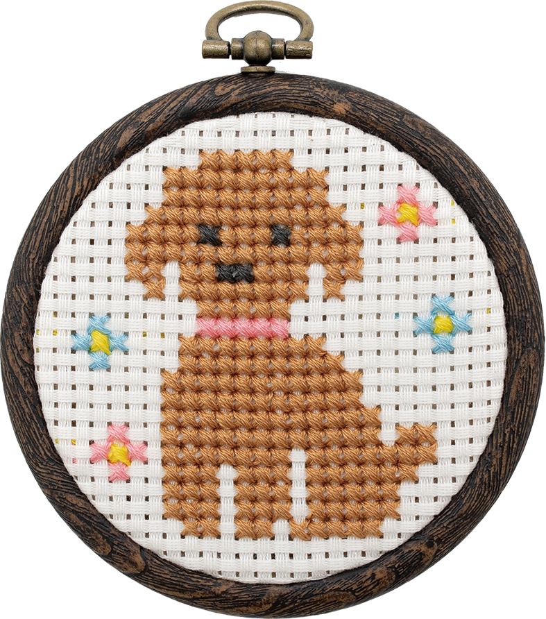Round frame embroidery kit