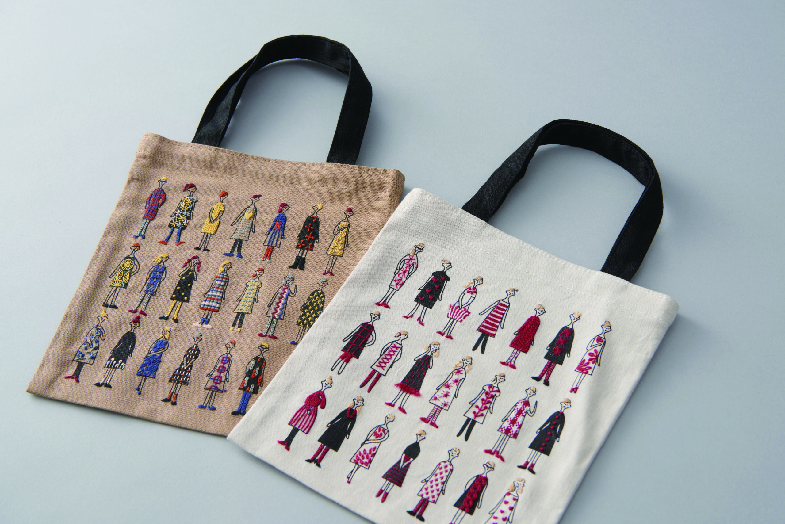 100 Ladies Embroidery® mini tote bag kit