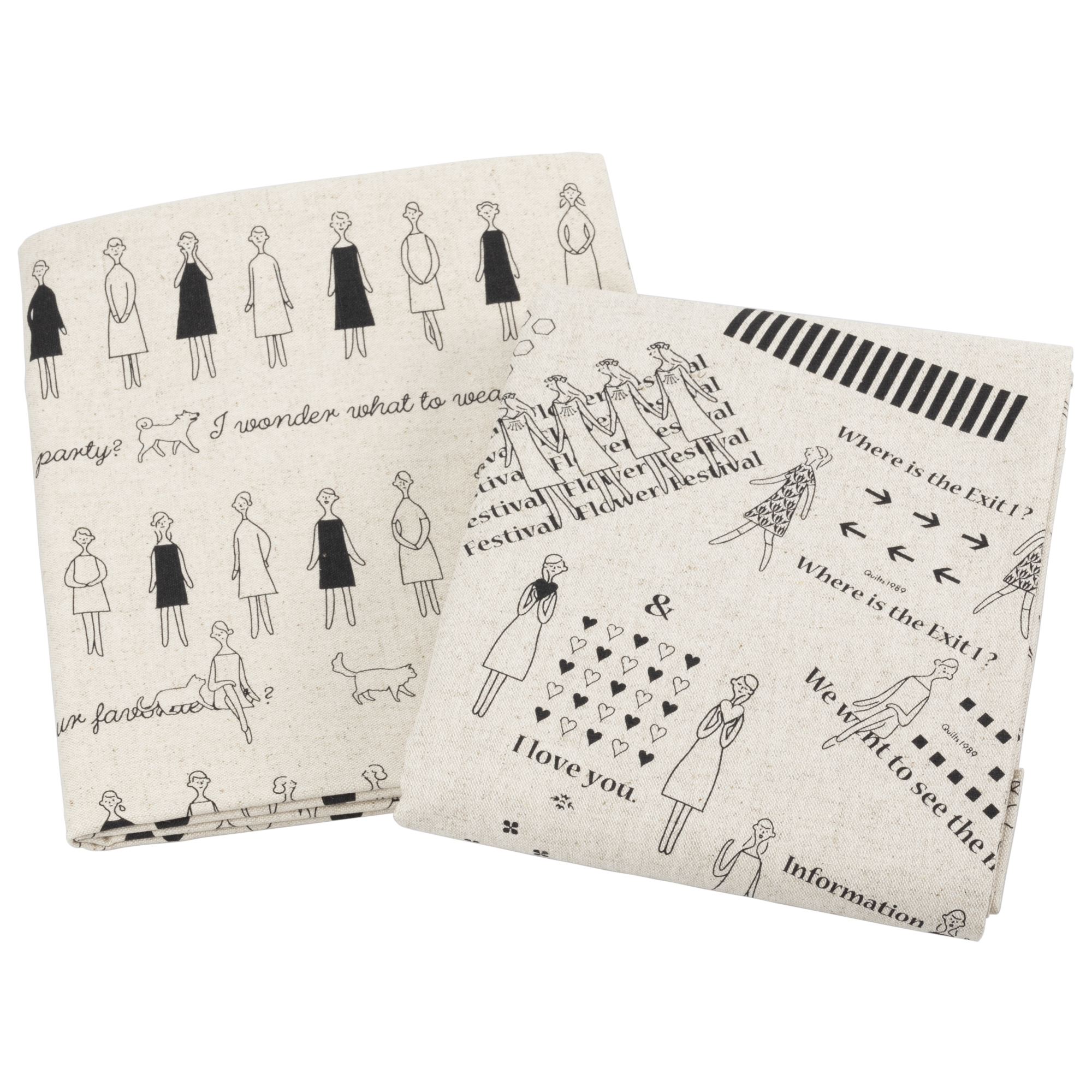 100 Ladies Embroidery® precut printed fabrics